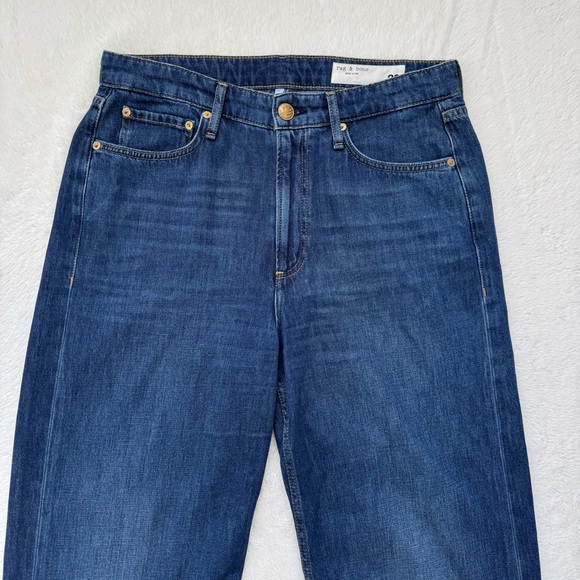 Rag & Bone Logan Mid Rise Wide Leg Jeans Women’s 29 Annalise 5-Pocket Classic - Picture 3 of 12